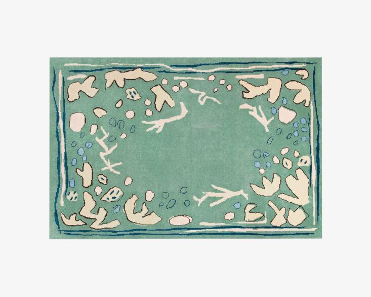nordic knots giverny green rug with eagle and hodges 15