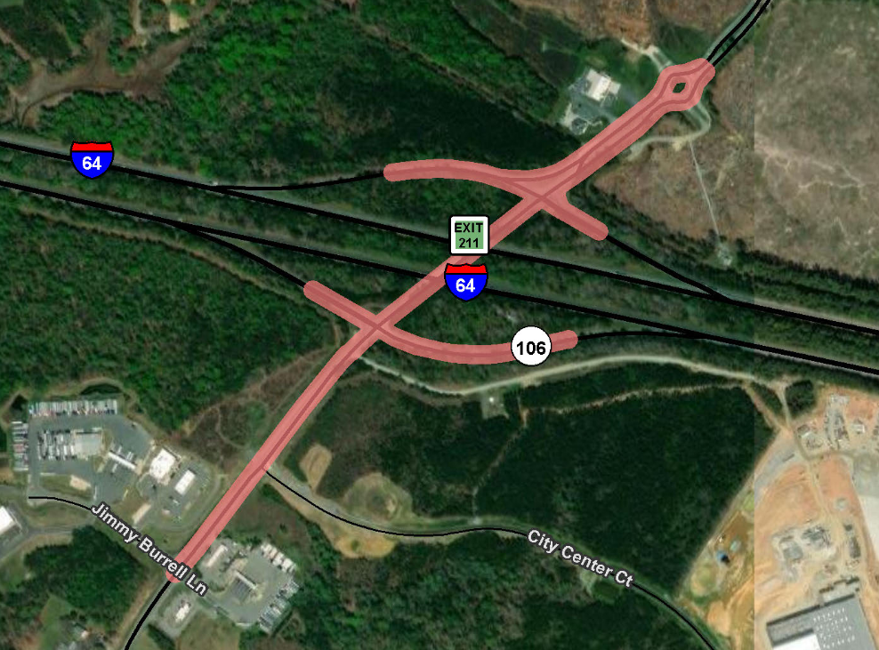 With Buc-ee’s coming nearby, interchange project in New Kent scores $18M in extra funding 2 new kent exit 211 project map