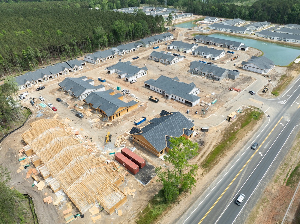 All homes are framed at Arbor View in Port Wentworth, Ga BTR.