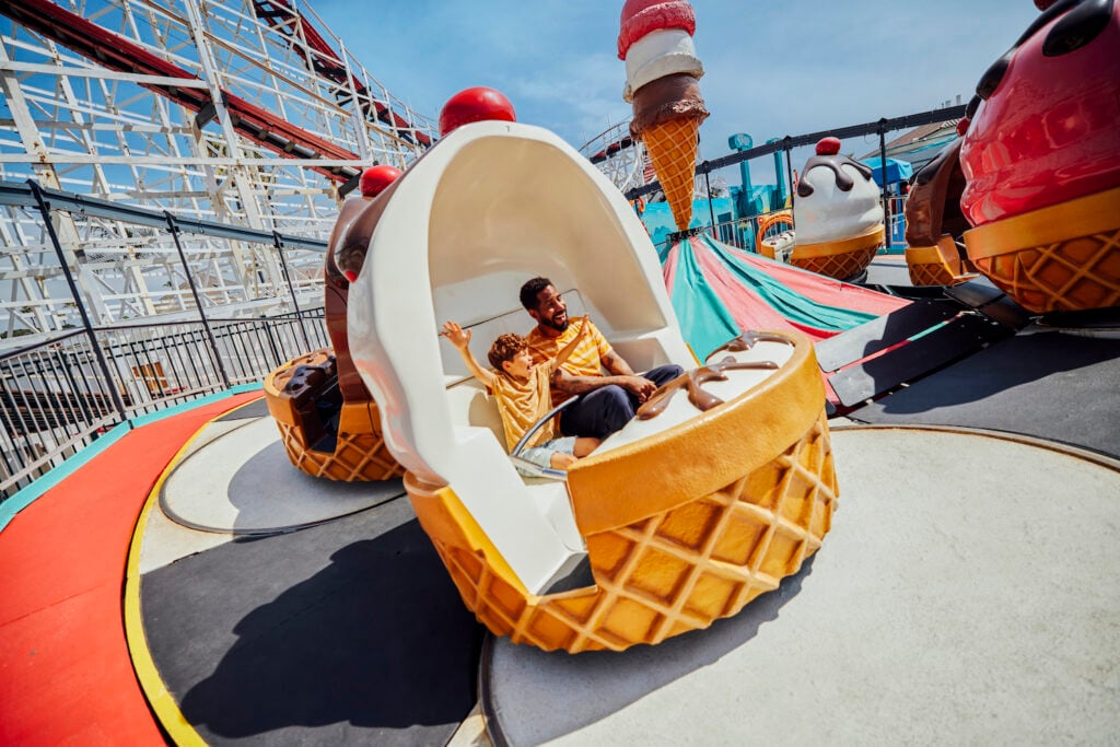 Fun things to do on Father's Day in San Diego 2025 featuring Belmont Park amusement park rides