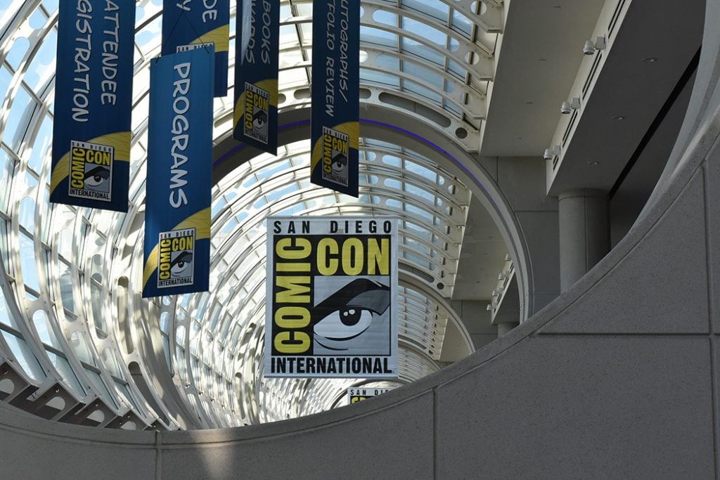 San Diego Comic-Con 2025 featuring the interior of the San Diego Convention Center