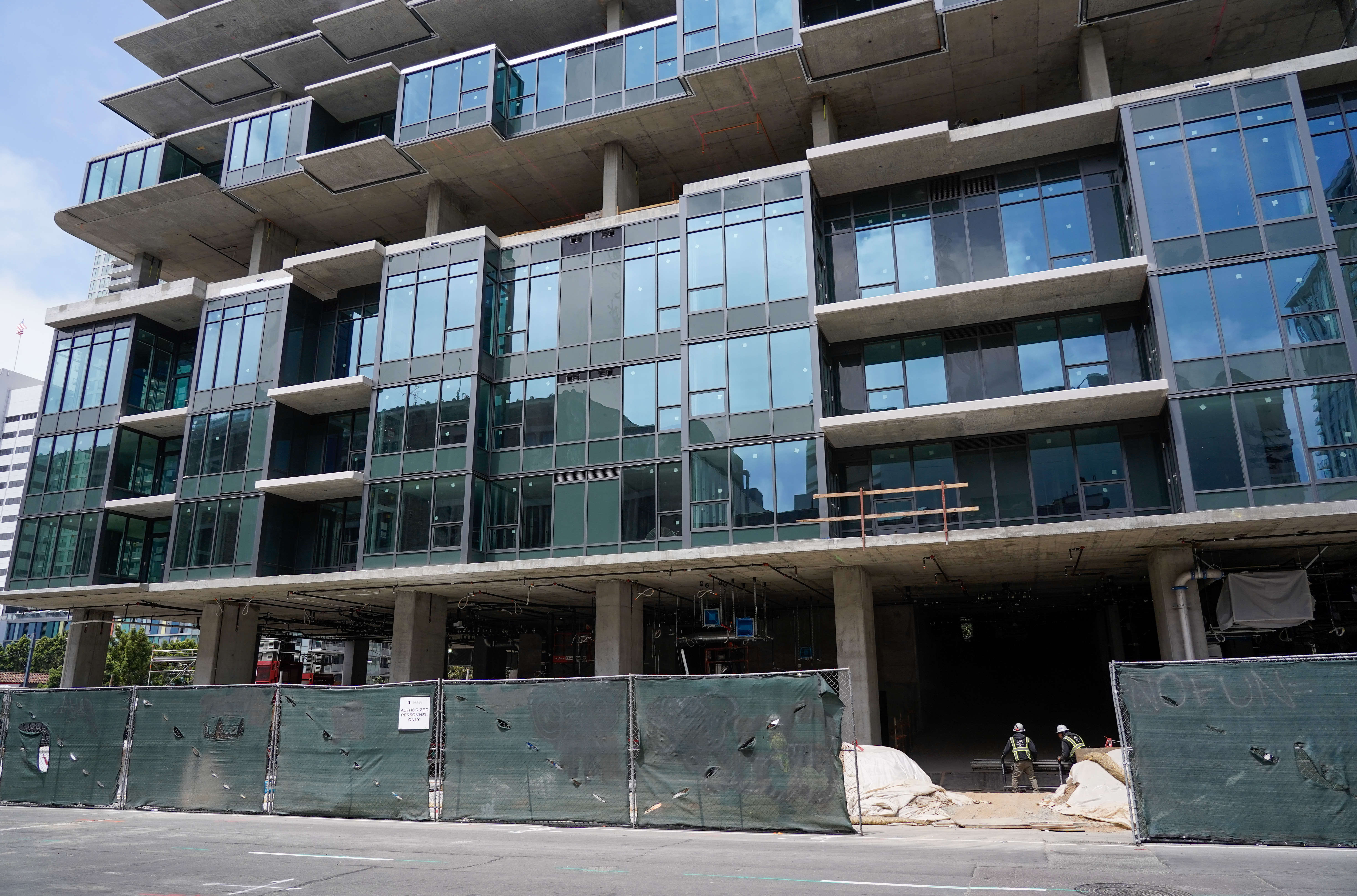 Construction on the Andia tower in late June. (Alejandro Tamayo...