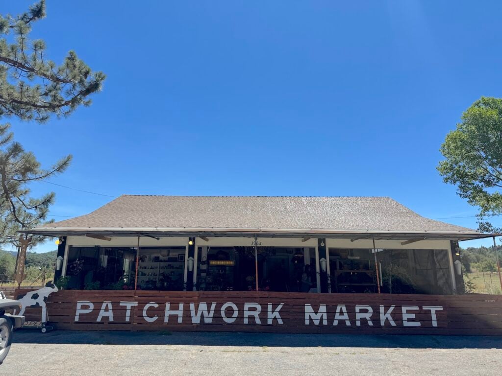 Exterior of new Julian, San Diego shop Patchwork Market