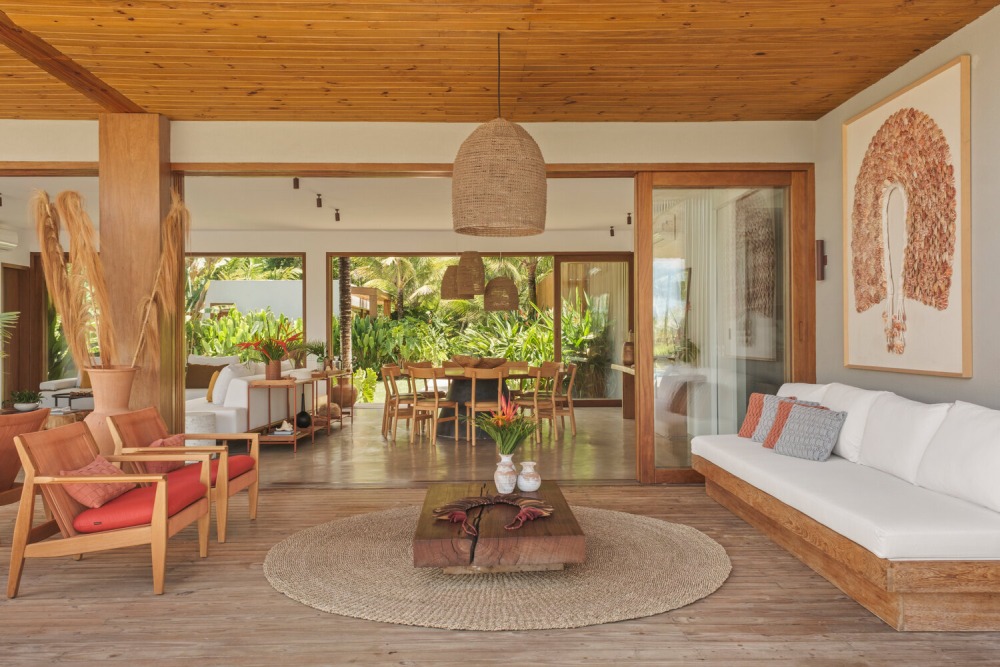 SA House in Bahia in Trancoso seating