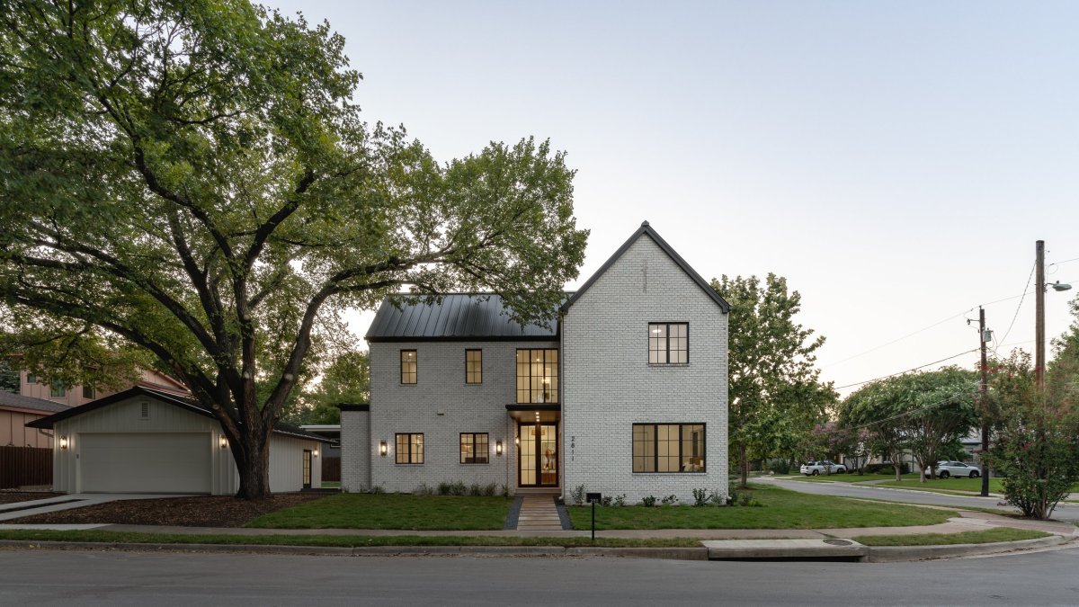 Modern White Brick House by Clark Richardson Architects