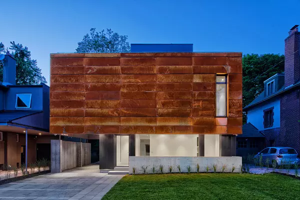 Corten Steel Creates a Bold Urban Statement in This Toronto Home