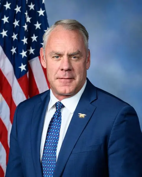 Official portrait of Rep. Ryan Zinke (R-Mont.) from the U.S. House of Representatives.