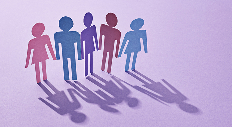 Paper people chain