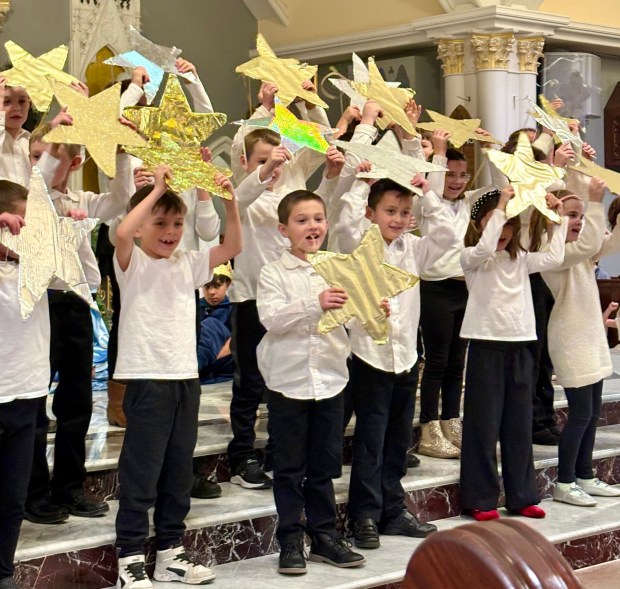 Stars shine bright during the Nativity program at St. Teresa of Calcutta Church. (Submitted Photo)