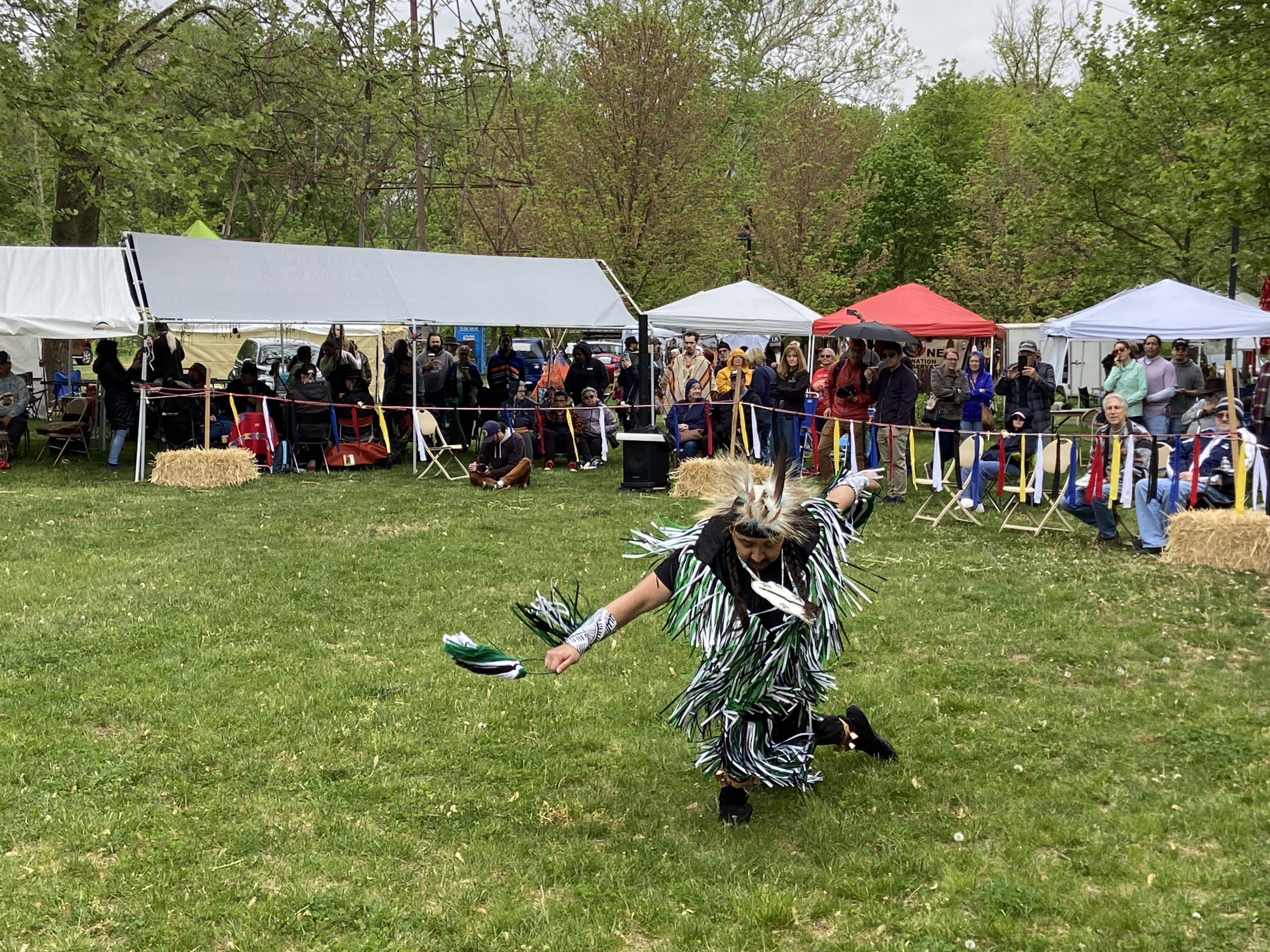 Joachim Werebber from Arizona performs the "Grass Dance," undertaken by...