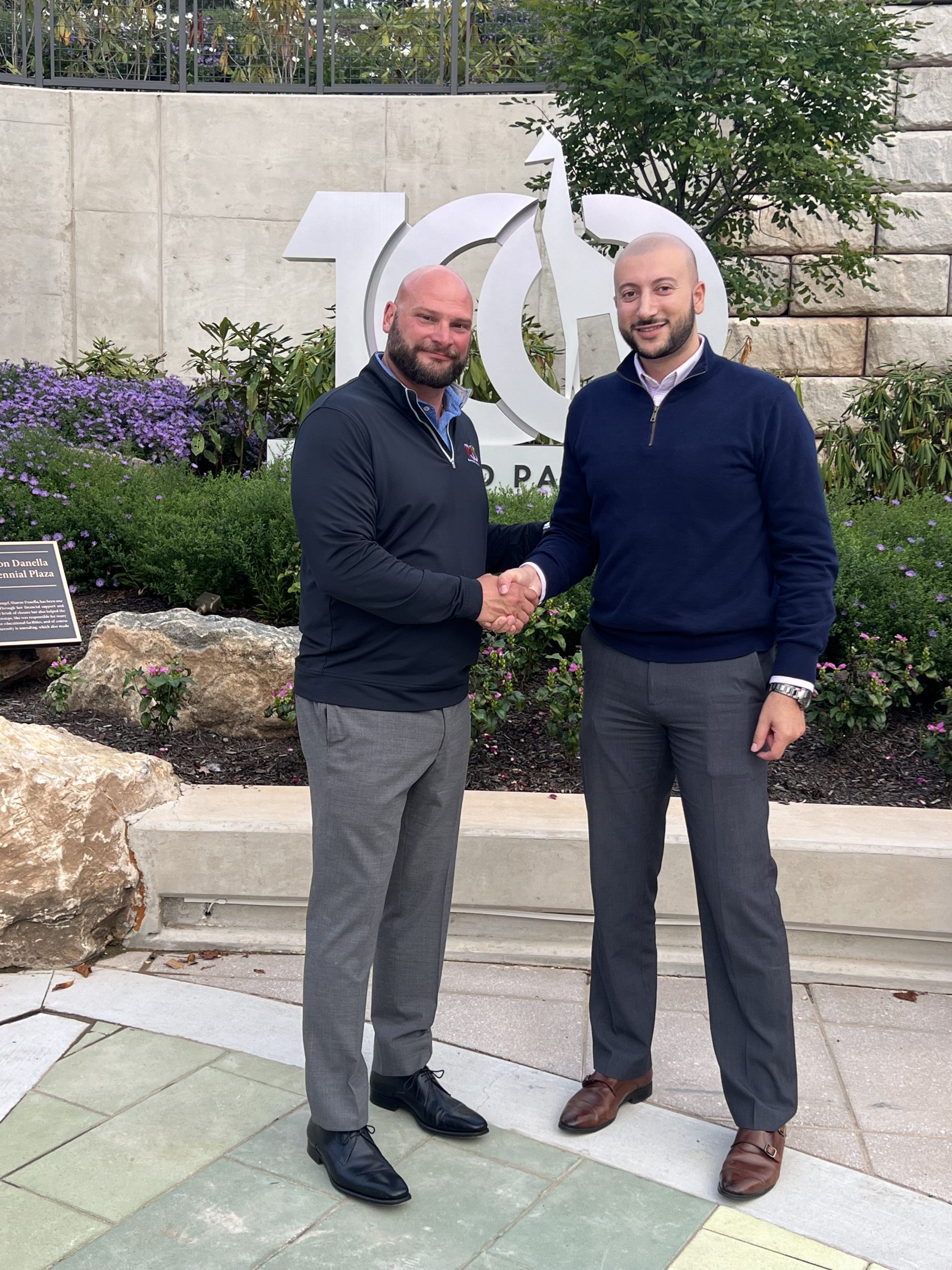 Elmwood Park Zoo CEO and Executive Director Al Zone, left,...