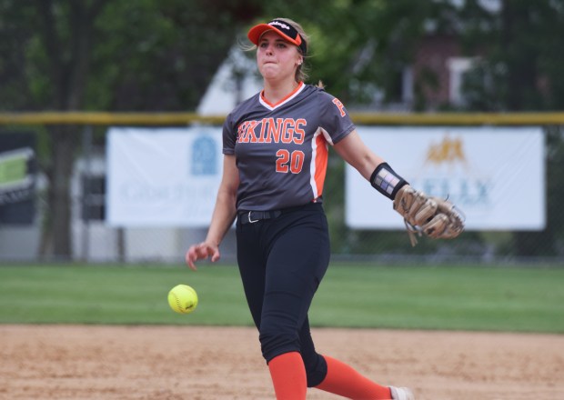 Perkiomen Valley pitcher Maci Strechay delivers to the plate against Boyertown during the PAC softball championship on May 16 at Spring-Ford. (Austin Hertzog - MediaNews Group)