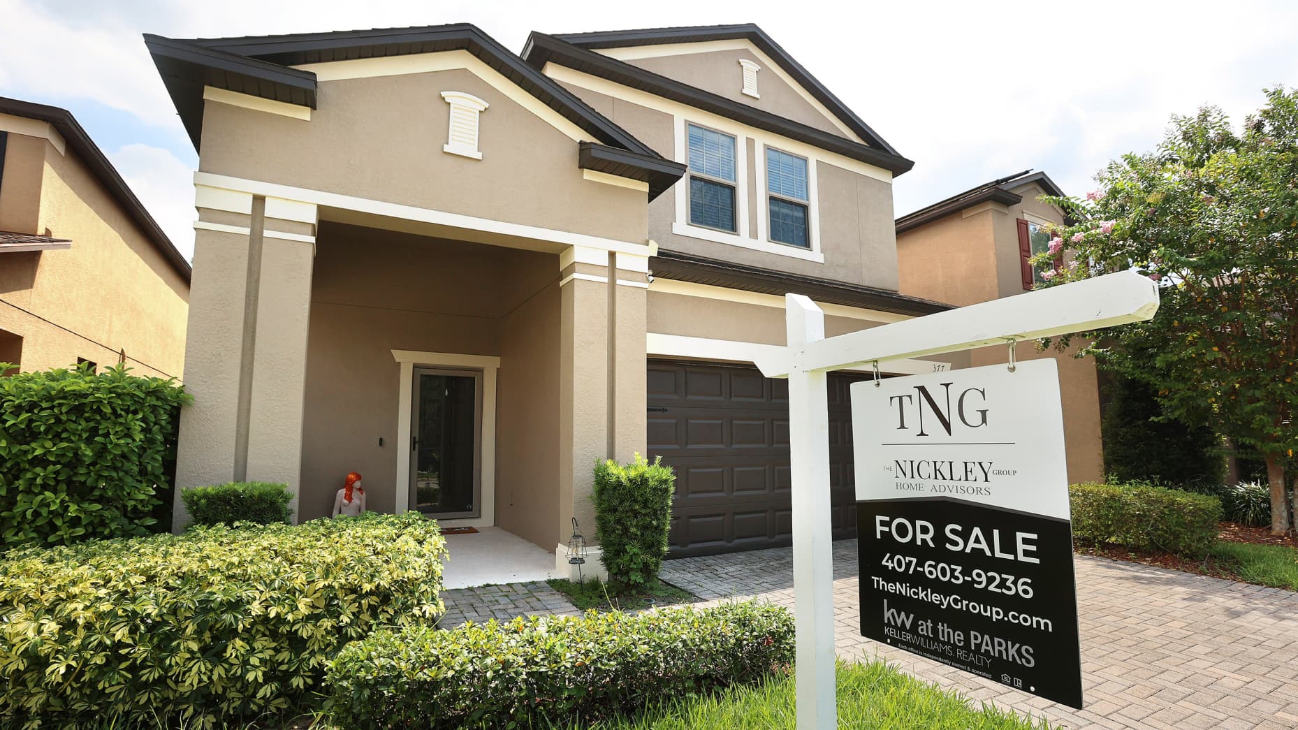 The home for sale at 377 Capron Ash Loop in Casselberry is pictured on Wednesday, Aug. 14, 2024. (Stephen M. Dowell/Orlando Sentinel/Tribune News Service via Getty Images)