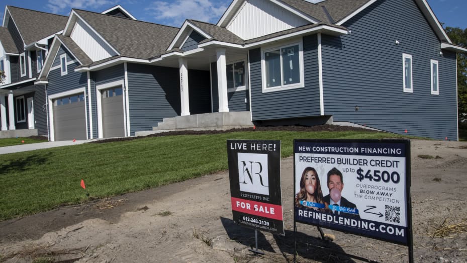 Blaine, Minnesota. Brand new townhomes for sale with new construction financing and a builders credit of $4,500 to attract new buyers.