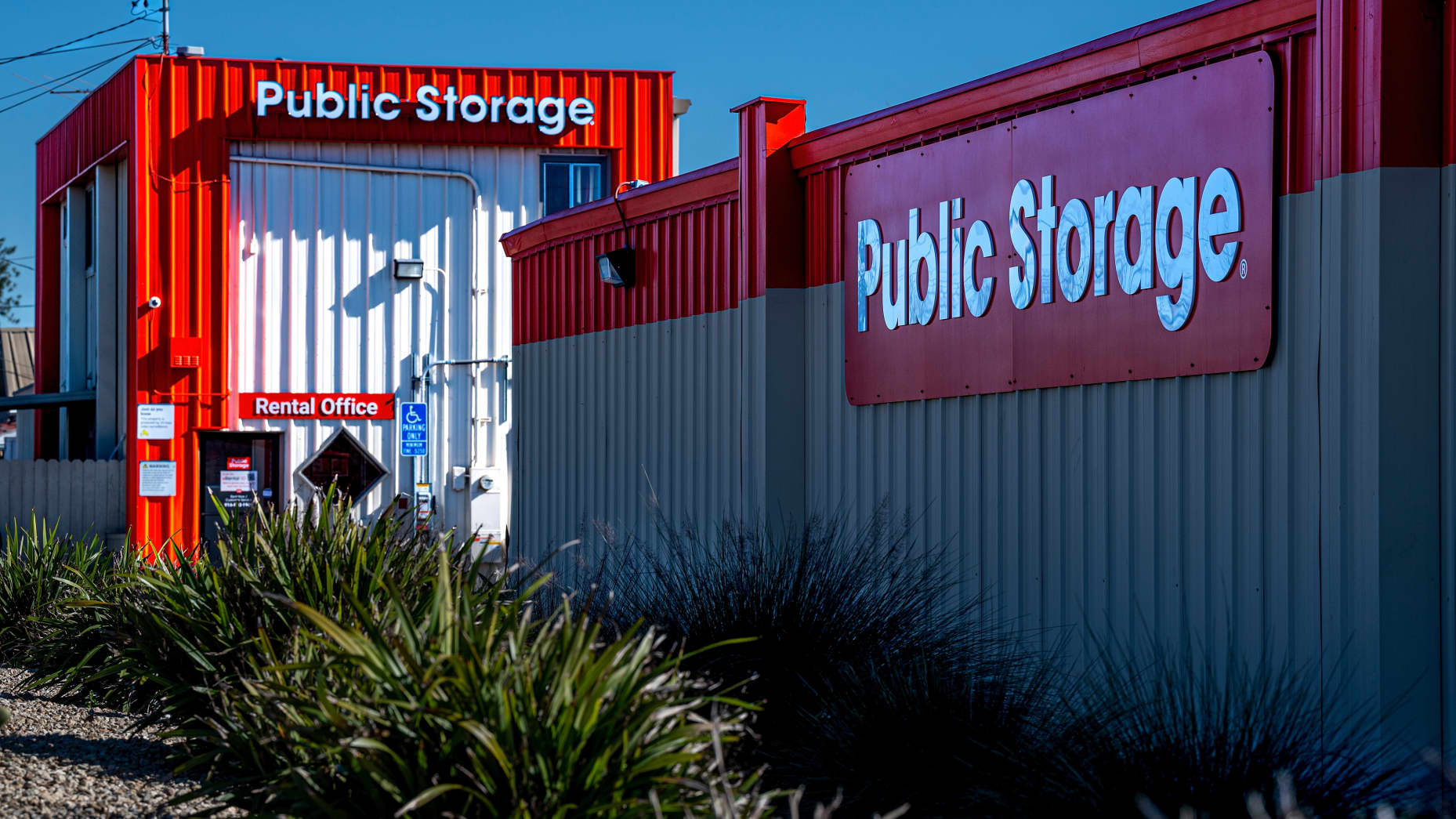 A Public Storage facility in Sacramento, California, US, on Monday, Feb. 6, 2023. Public Storage unveiled an unsolicited $11 billion bid Sunday for Life Storage Inc. in a move aimed at boosting profitability. Photographer: David Paul Morris/Bloomberg via Getty Images