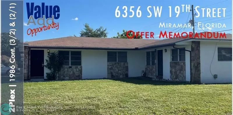 6356 SW 19th Street, Miramar, FL 33023