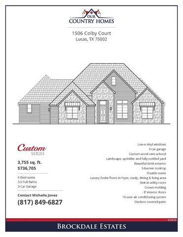 1506 Colby Court, Lucas, TX 75002