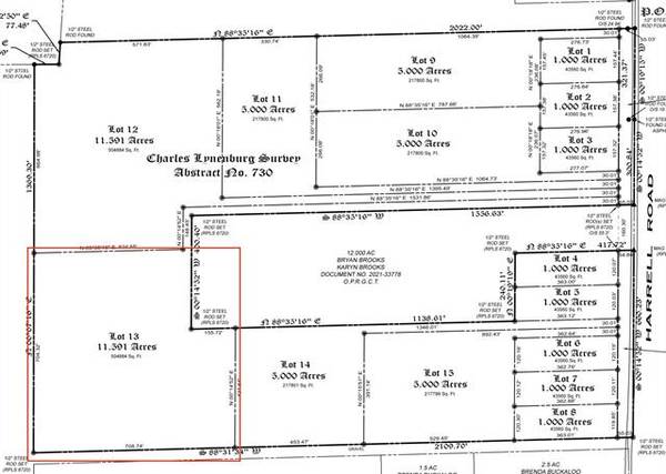 Lot 13 Harrell Road, Howe, TX 75459