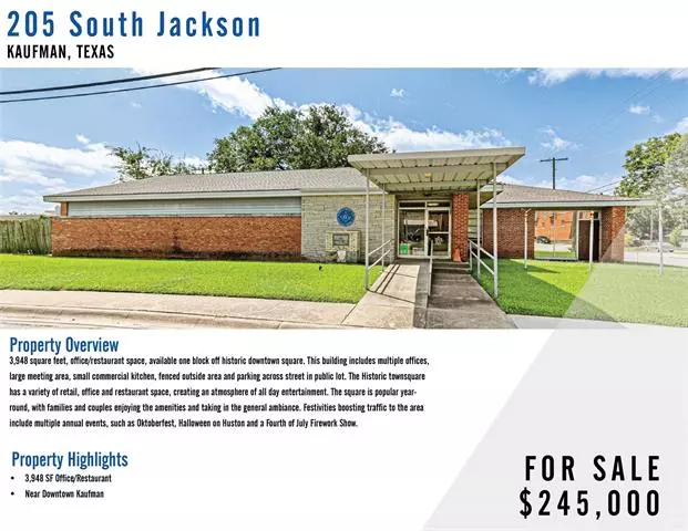 205 S Jackson Street, Kaufman, TX 75142