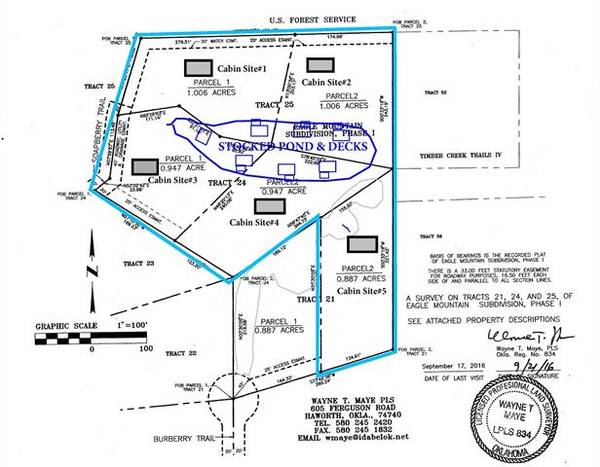 Broken Bow, OK 74728,5 Cabin Sites at Burberry Circle