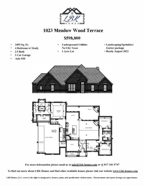 1023 Meadow Wood Terrace, Azle, TX 76020