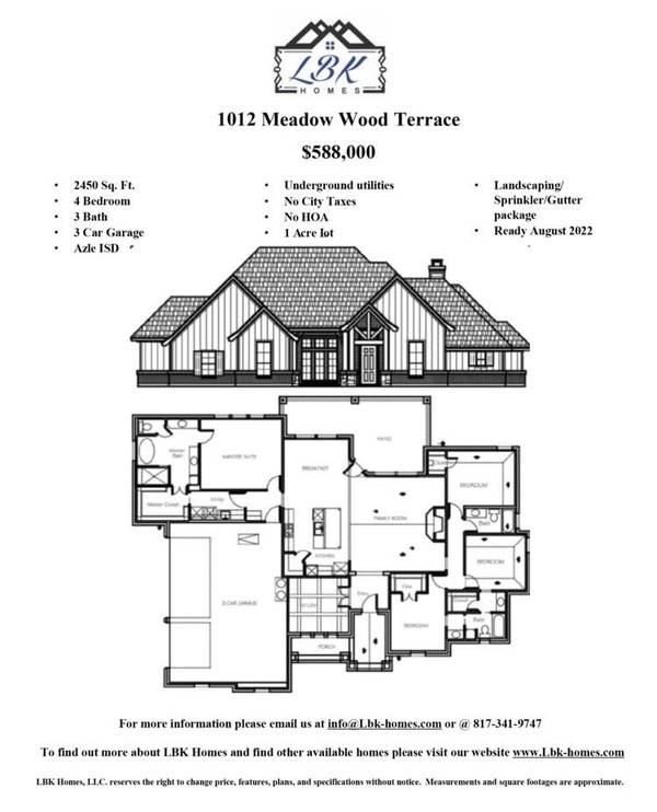 1012 Meadow Wood Terrace, Azle, TX 76020