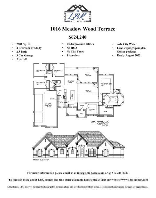 1016 Meadow Meadow Wood Terrace, Azle, TX 76020