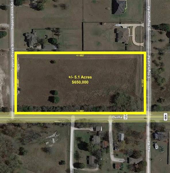 5.1 Ac E Ovilla Road, Red Oak, TX 75154