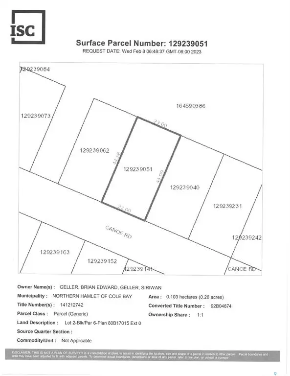 Rural Address, Cole Bay, SK S0M 0M0