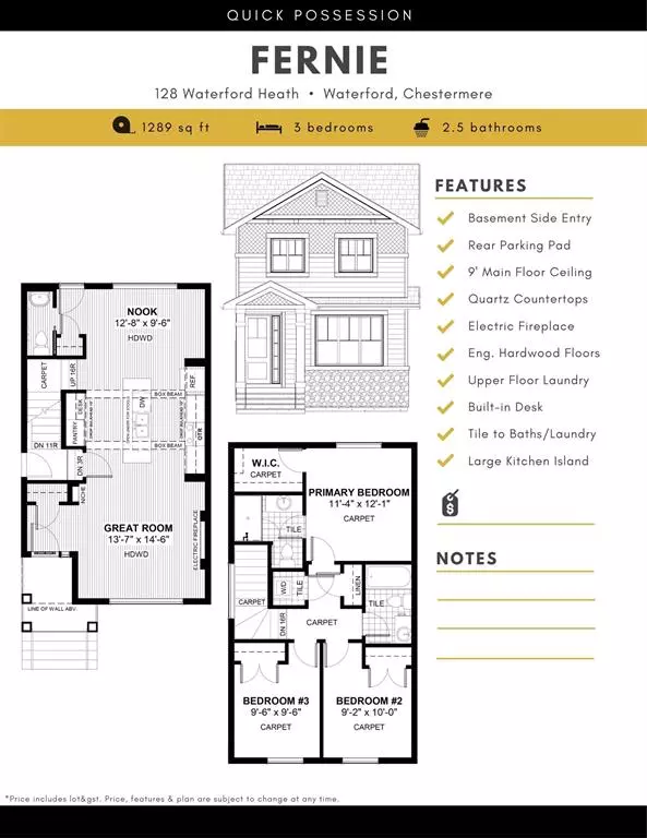 Chestermere, AB T1X 7A0,128 Waterford Heath