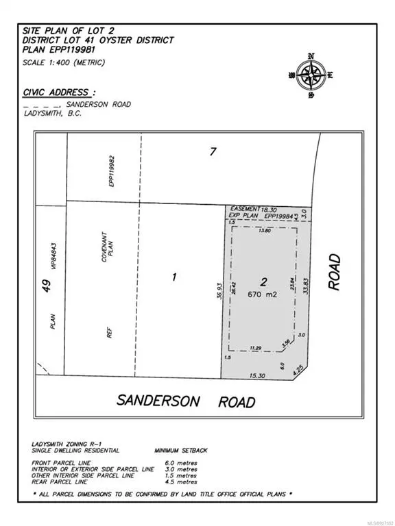 Ladysmith, BC V9G 0A7,Lot 2 Sanderson Rd