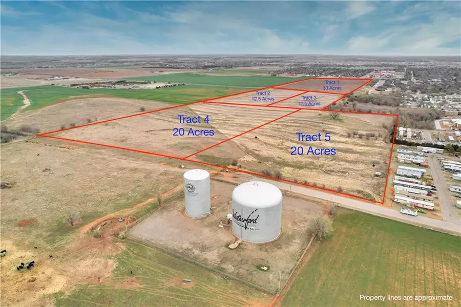 Tract #4, 5 Rural Wford, Weatherford, OK 73096