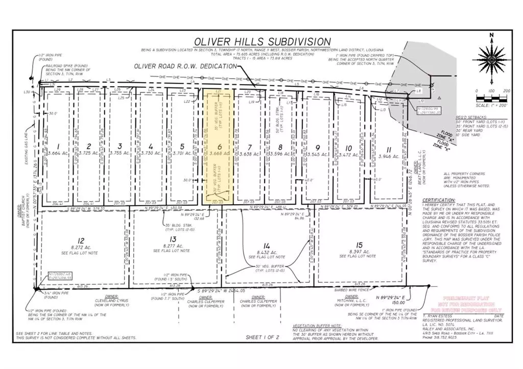 Haughton, LA 71037,0 Oliver Road Lot 6