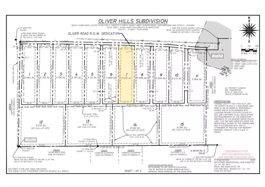 Haughton, LA 71037,0 Oliver Road Lot 7