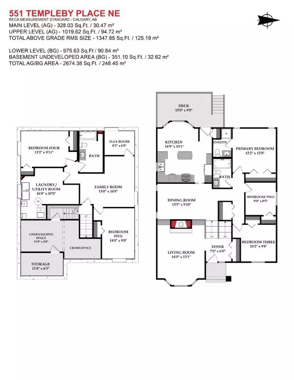 Calgary, AB T1Y 5M3,551 Templeby PL NE