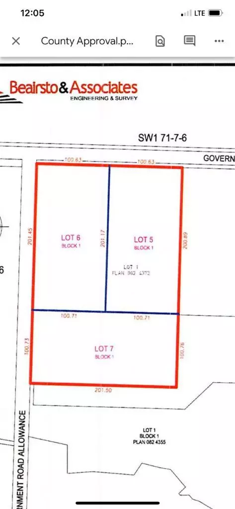 Rural Grande Prairie No. 1 County Of, AB t8w5c8,71 Range Road #Lot 7