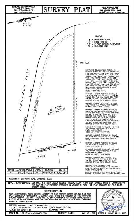 Graford, TX 76449,Lot 1024 Cinnamon Teal