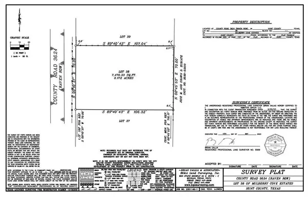 Quinlan, TX 75474,TBD Raven Lot 38 Row