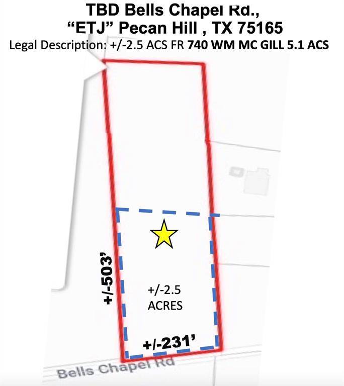 Pecan Hill, TX 75165,00 Bells Chapel Road