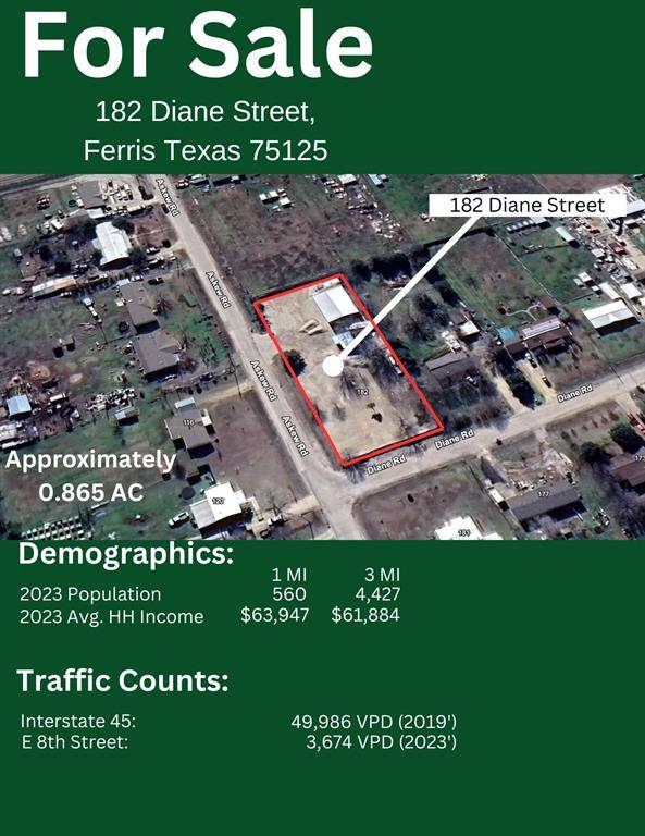 Ferris, TX 75125,182 Diane Street