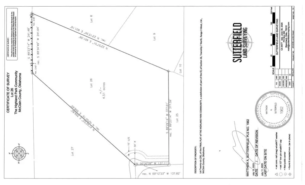 Washington, OK 73093,0026 Lemon (lot 26) Avenue