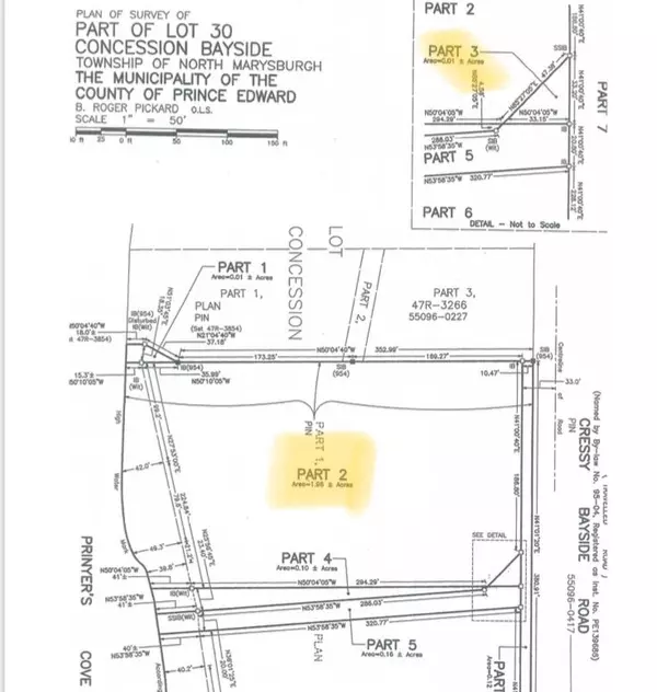 Prince Edward County, ON K0K 2T0,PT LOT3 Cressy Bayside RD