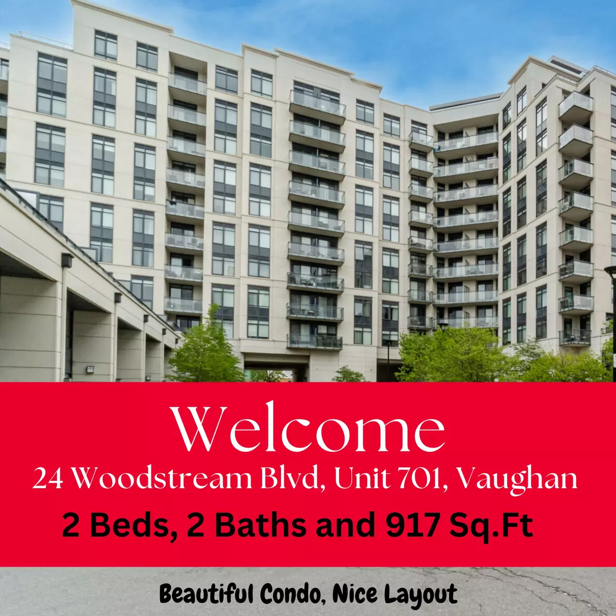 Vaughan, ON L4L 8C4,24 Woodstream BLVD #701