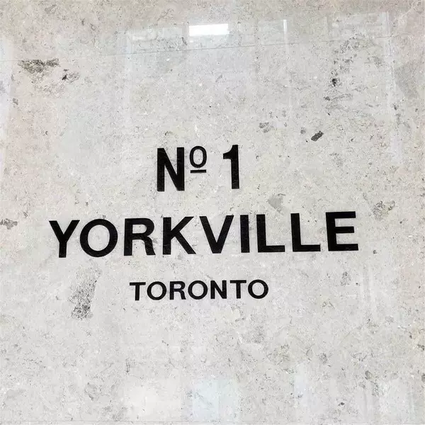 Toronto C02, ON M4W 1L1,1 Yorkville AVE #3101