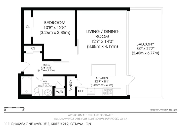 Dows Lake - Civic Hospital And Area, ON K1S 5V3,111 Champagne AVE S #212