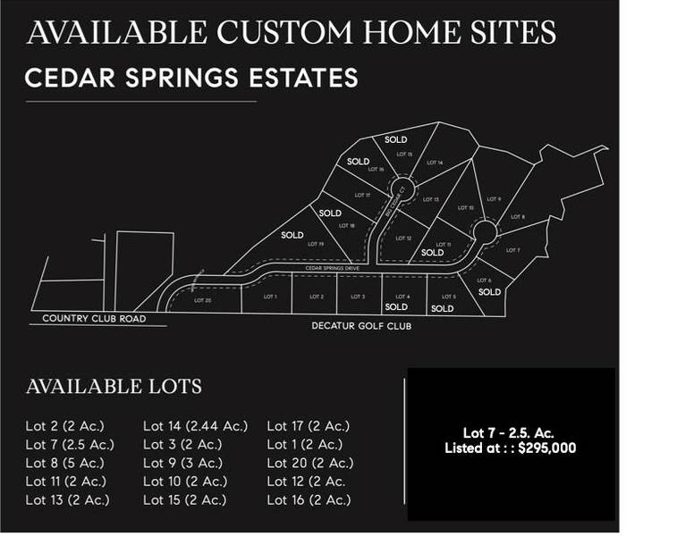 LOT 7 Cedar Springs Drive, Decatur, TX 76234