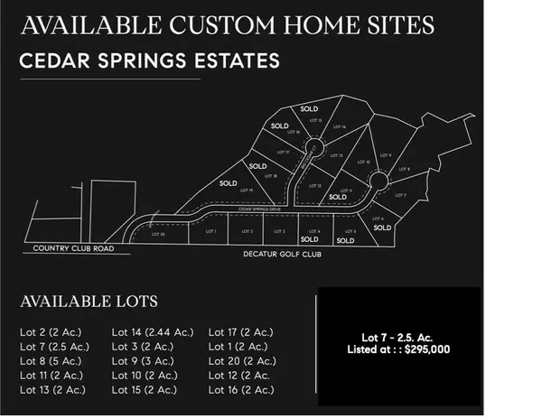 LOT 7 Cedar Springs Drive, Decatur, TX 76234