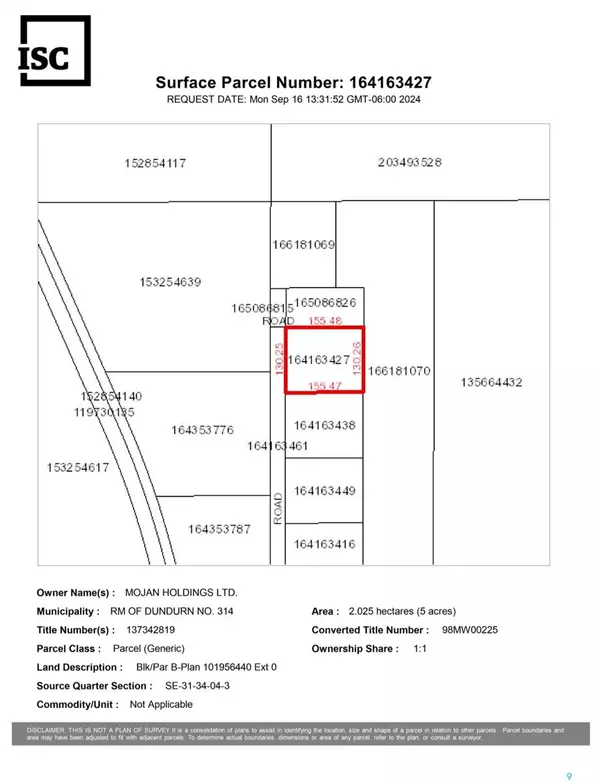 Dundurn Rm No. 314, SK S0K 1K0,19 Rural Address