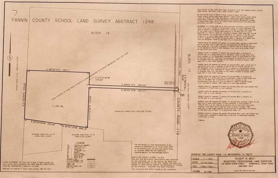 TBD 11.00 ac CR 113, Whitesboro, TX 76273