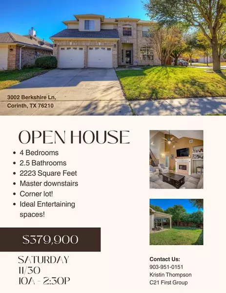 3002 Berkshire Lane, Corinth, TX 76210